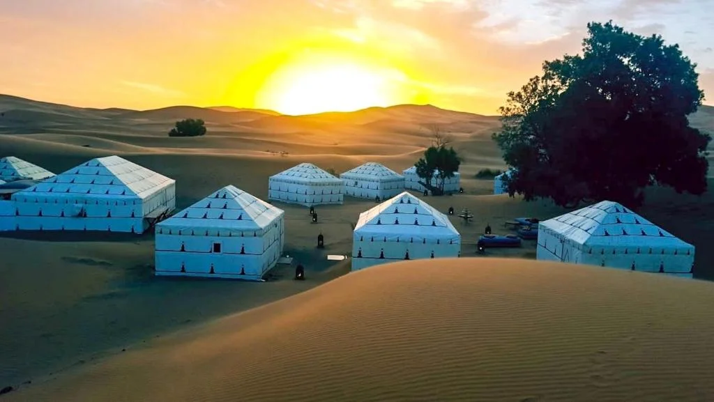 Sunset and Sunrise over the Dunes